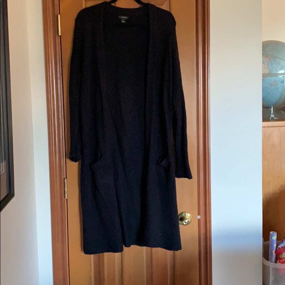 Halogen long line cardigan thick knit